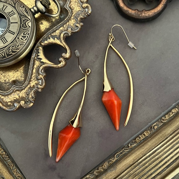 ALEXIS BITTAR • Elements Fire Stone Earrings - Picture 4 of 4